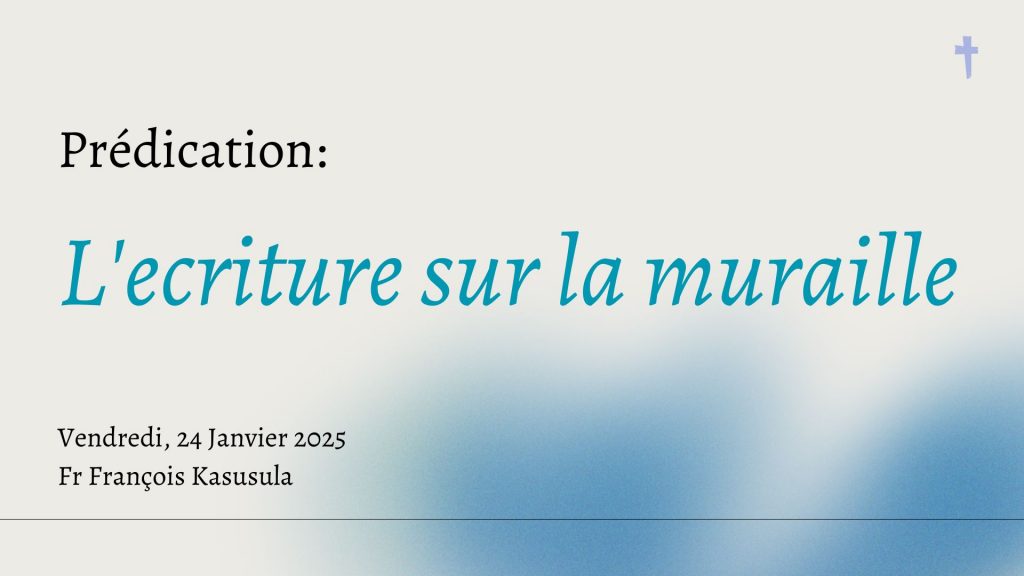 L&rsquo;ecriture sur la muraille