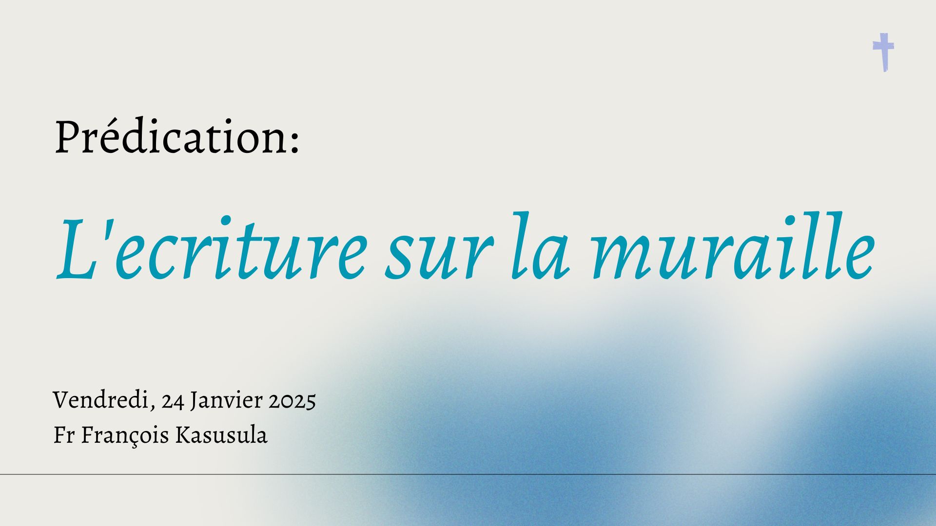 L'ecriture sur la muraille