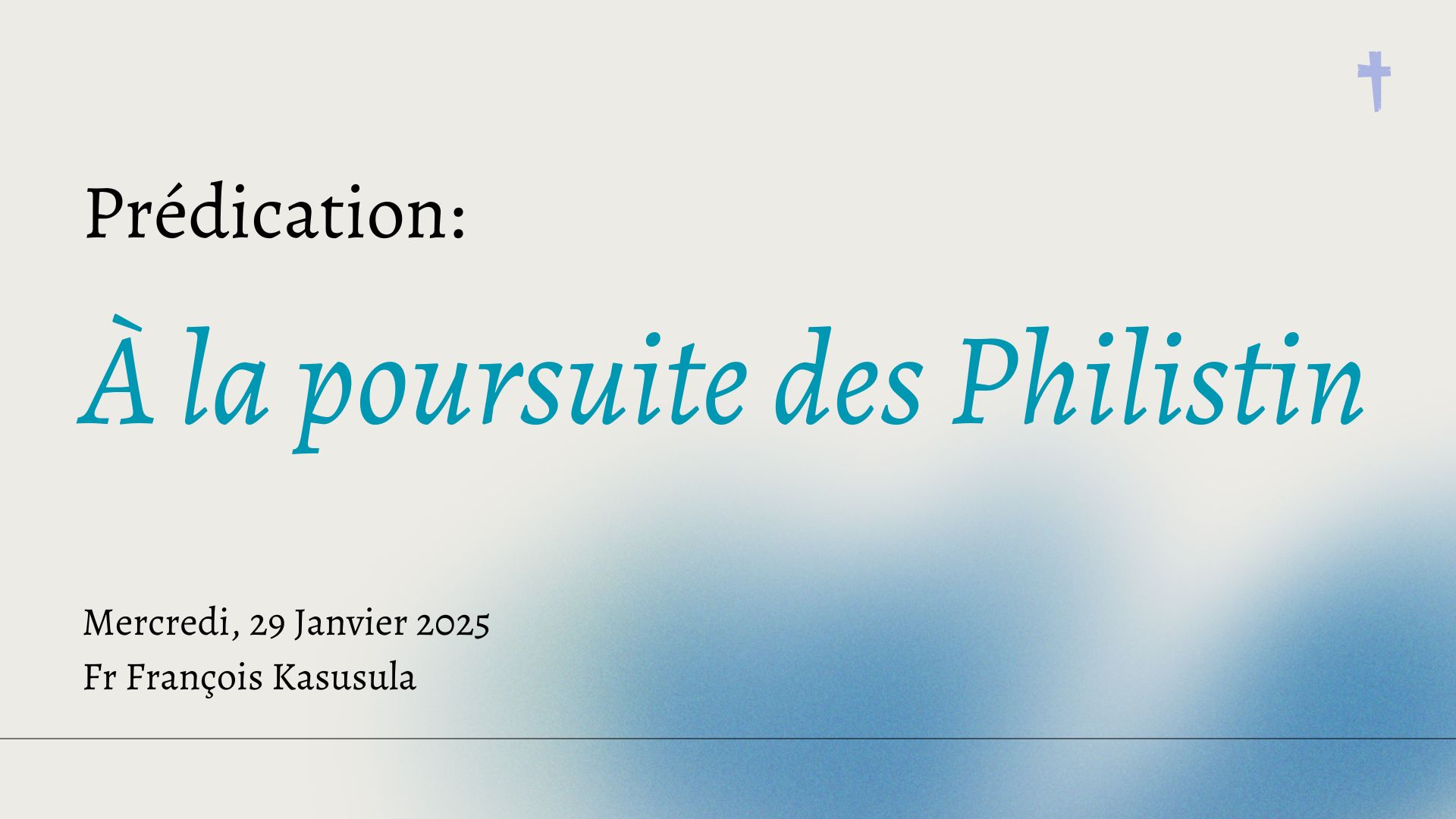 À la poursuite des Philistin