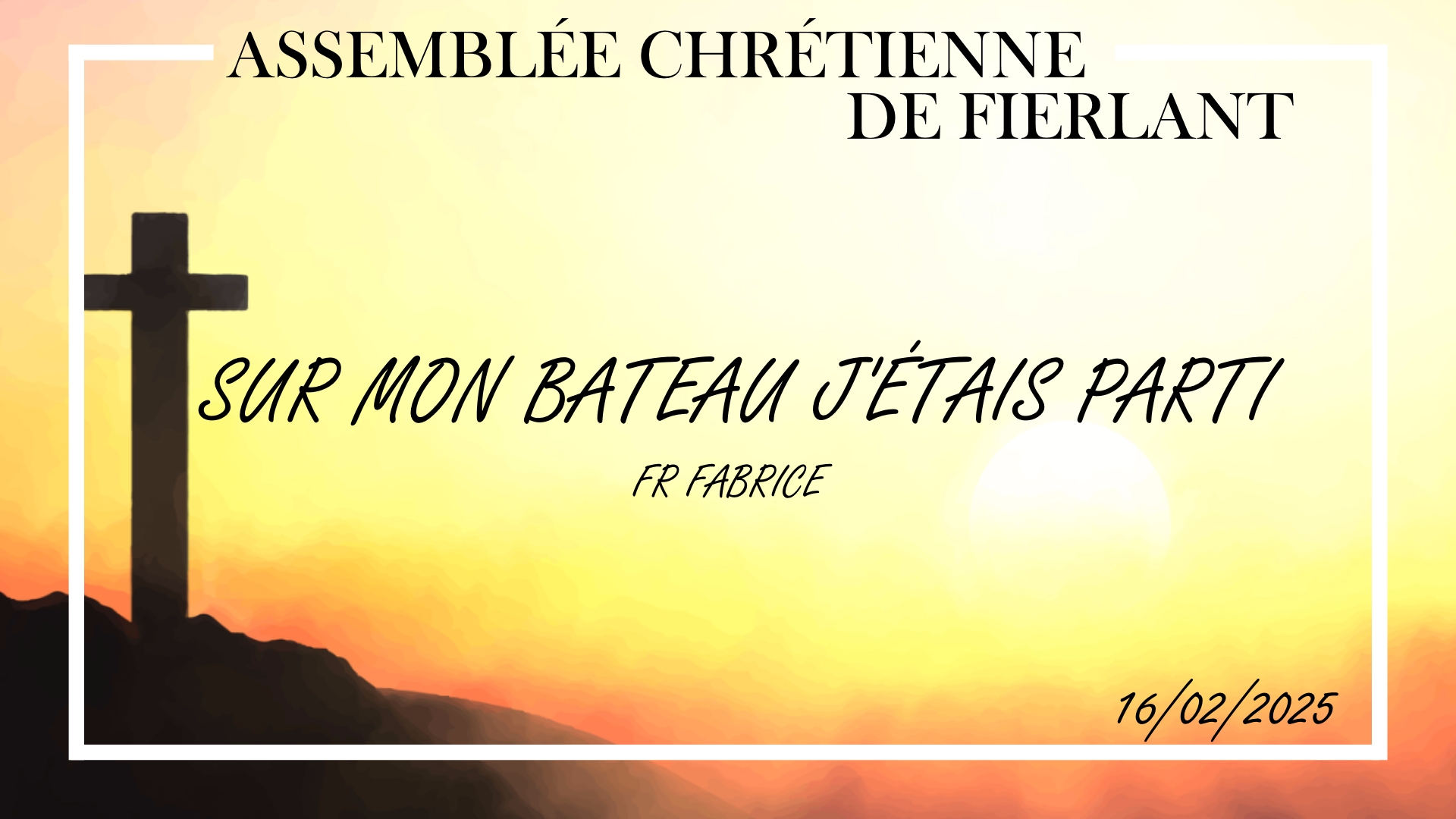 Sur mon bateau j'étais parti