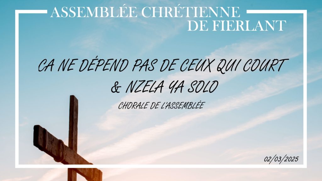 Ca ne dépend pas de ceux qui court & Nzela ya solo