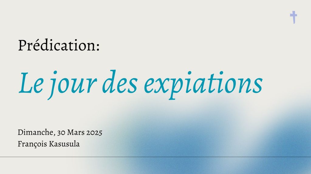 Le jour des expiations