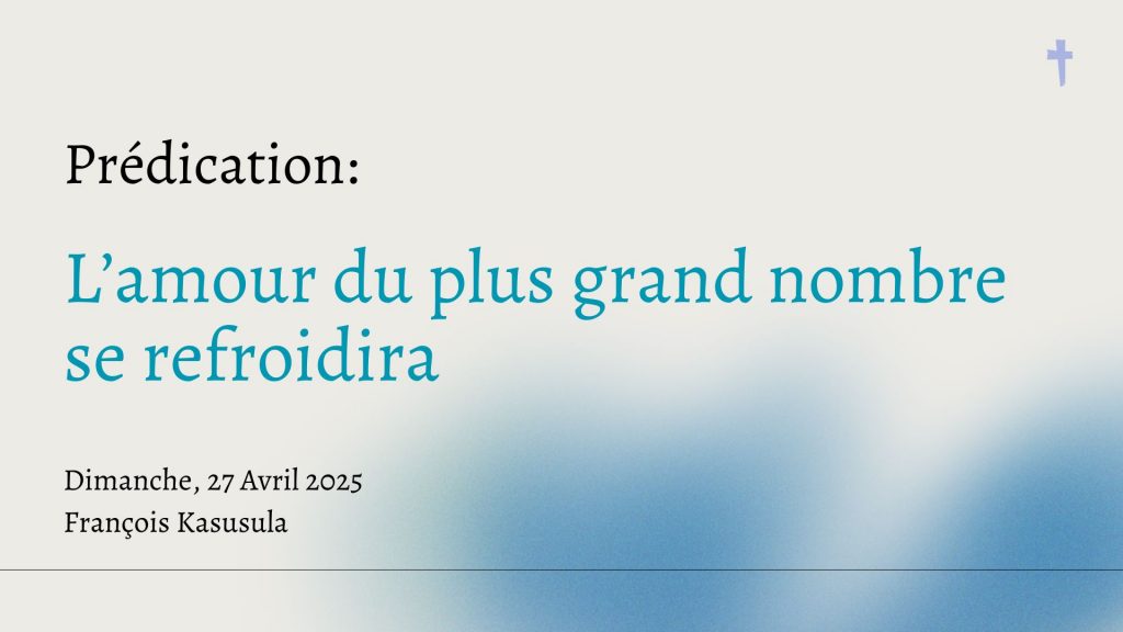 L’amour du plus grand nombre se refroidira