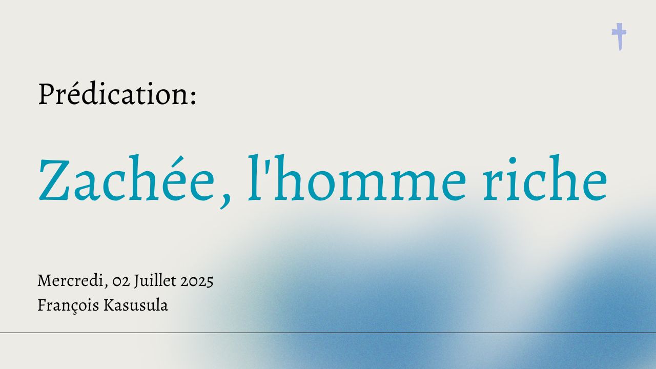 Zachée, l'homme riche