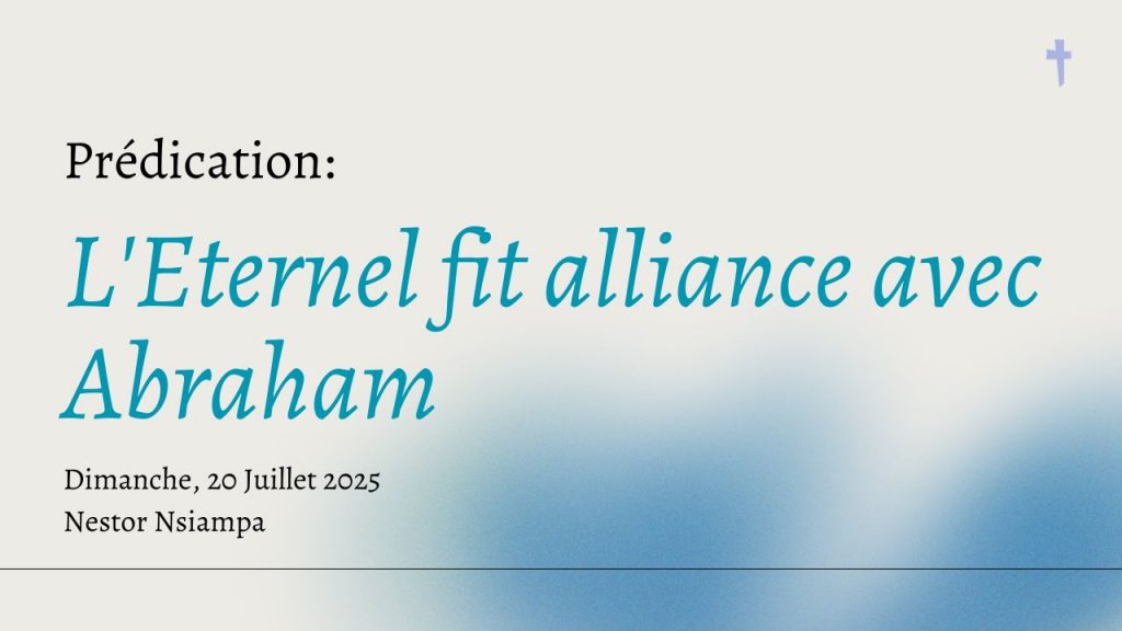 L&rsquo;Eternel fit alliance avec Abraham