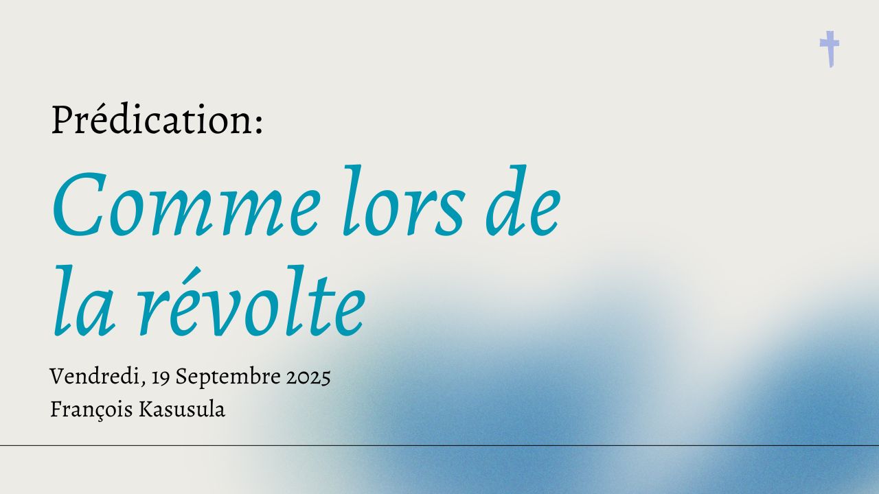 Comme lors de  la révolte