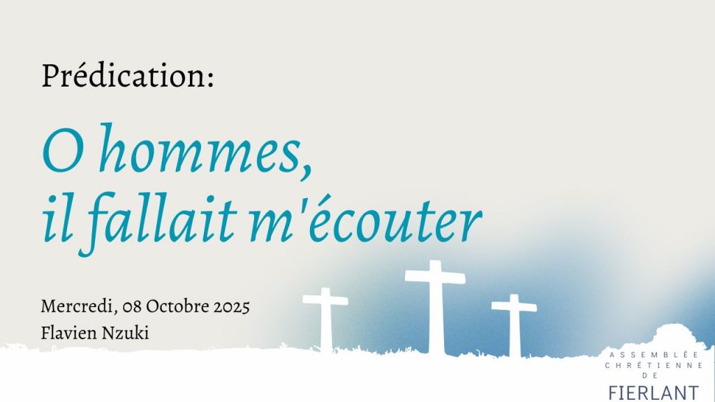 O hommes, il fallait m&rsquo;écouter