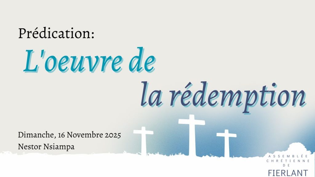 L&rsquo;oeuvre de la rédemption