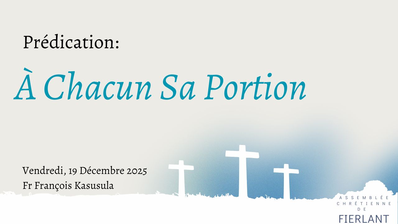 À chacun sa portion