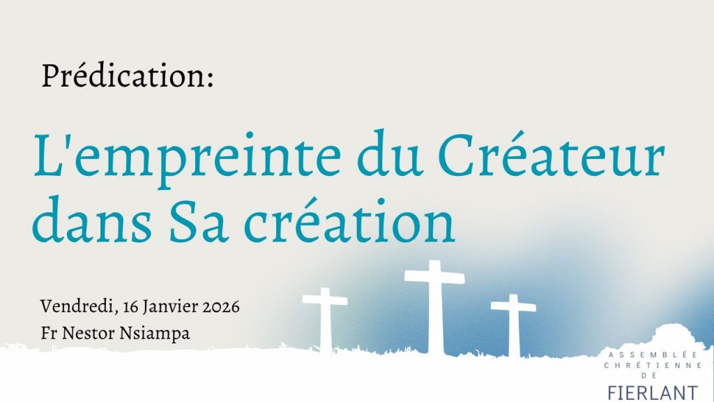 l&rsquo;Empreinte du Créateur dans Sa création