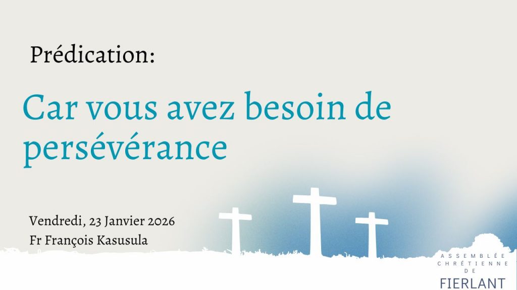 Car vous avez besoin de persévérance