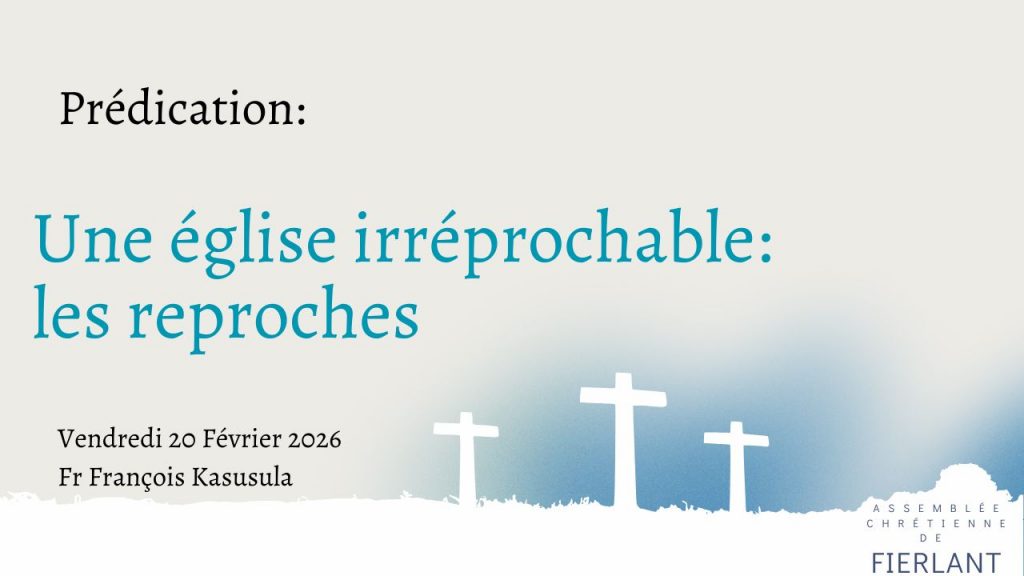 Une église irréprochable: les reproches