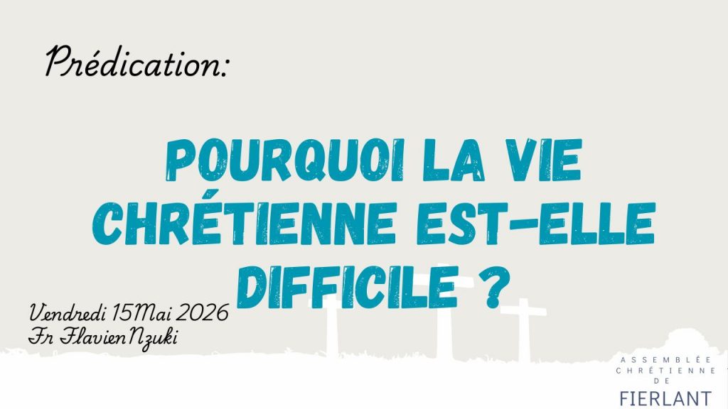 Pourquoi la vie chrétienne est-elle difficile ?